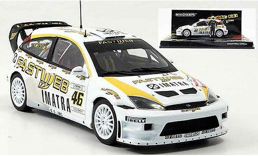 Ford Focus RS WRC 1/43 Minichamps V.Rossi ganador Monza Show 2006 coche miniatura