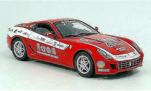 Ferrari 599 GTB 1/18 Hot Wheels Elite Pan Am rojo Touring coche miniatura
