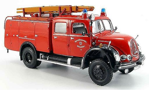 Magirus TLF 16 Merkur 1/43 Minichamps A pompier Dusseldorf coche miniatura