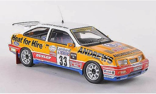 Ford Sierra Cosworth RS 1/43 Trofeu No.33 Andrews Rally Gran Breta&Atilde;&plusmn;a 1989 R.Brookes/N.Wilson coche miniatura