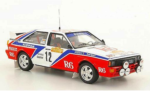 Audi Quattro rallye 1/43 Trofeu No.6 M.Cinotto / E.Radaelli Rally San Remo 1982 coche miniatura