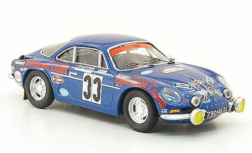 Alpine A110 1600 s 1/43 Trofeu 1600S No.33 Henry/Thiry Rally Monte Carlo 1973 coche miniatura