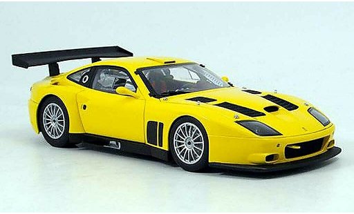 Ferrari 575 GTC 1/18 Kyosho amarillo 2004 coche miniatura