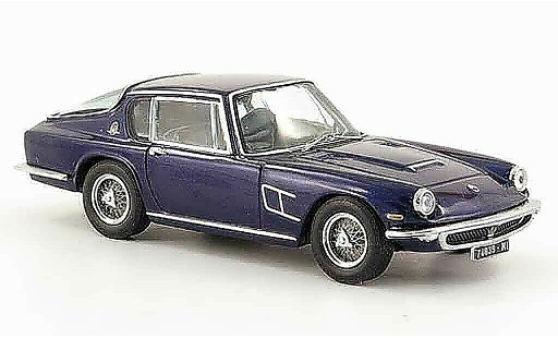 Maserati Mistral Coupe 1/43 IXO azul 1963 coche miniatura