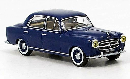 Peugeot 403 Berline 1/43 IXO Berlina azul 1956 coche miniatura