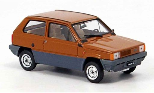 Fiat Panda 30 1/43 Brumm marron 1980 coche miniatura