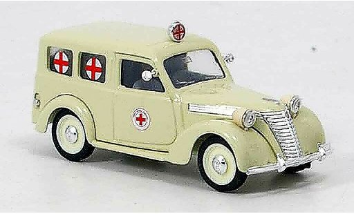 Fiat 1100 Ambulanza 1/43 Brumm Ambulancia rotes Kreuz coche miniatura