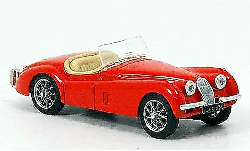 Jaguar XK 120 1/43 Brumm spider rojo abierto 1948 coche miniatura