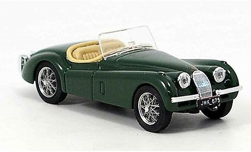 Jaguar XK 120 1/43 Brumm spider verde abierto 1948 coche miniatura