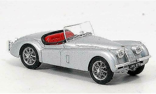 Jaguar XK 120 1/43 Brumm spider gris metallisee abierto 1948 coche miniatura