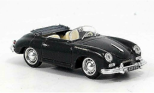 Porsche 356 1952 1/43 Brumm A Speedster negro coche miniatura