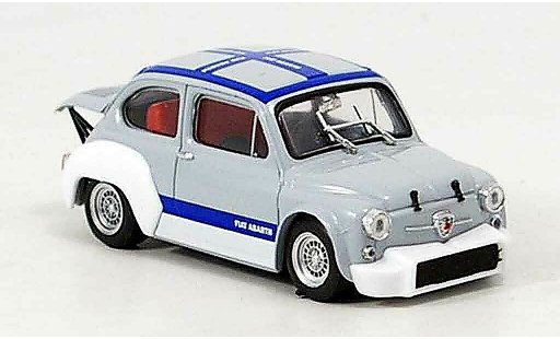 Fiat Abarth 1000 Berlina Corsa 1/43 Brumm Gruppe 2 gris azul 1970 coche miniatura