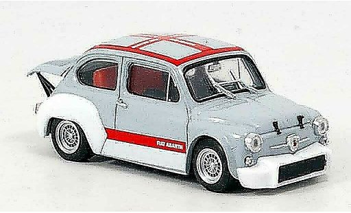 Fiat Abarth 1000 Berlina Corsa 1/43 Brumm Gruppe 2 gris rojo 1970 coche miniatura