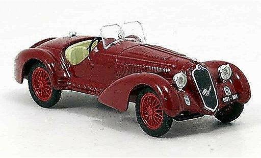 Alfa Romeo 8C 2900 b mm roadster 1/43 Brumm rojo 1938 coche miniatura