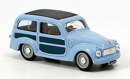 Fiat 500 C 1/43 Brumm Belvedere azul 1951 coche miniatura