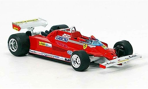Ferrari 126 CK 1/43 Brumm turbo g.villeneuve test monza coche miniatura