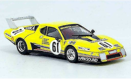 Ferrari 512 BB 1/43 Brumm no.61 beurlys le mans 1979 coche miniatura