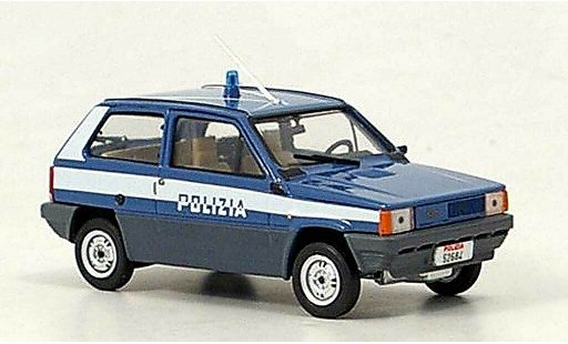 Fiat Panda 45 1/43 Brumm Polizia Polic&iacute;a Italien 1980 coche miniatura