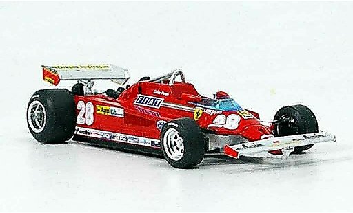Ferrari 126 CK 1/43 Brumm turbo no.28 d.pironi gp italien coche miniatura