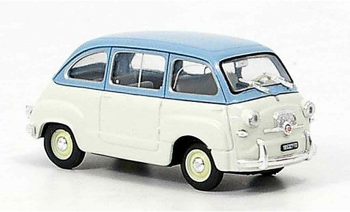 Fiat 600 Multipla 1/43 Brumm azul gris 1956 coche miniatura