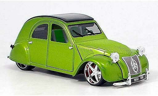 Citroen 2CV Berline 1/18 Maisto ente tuning met.verde coche miniatura