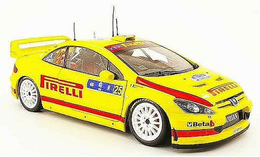 Peugeot 307 WRC 1/18 Sun Star no.25 pirelli tour de corse 2006 coche miniatura