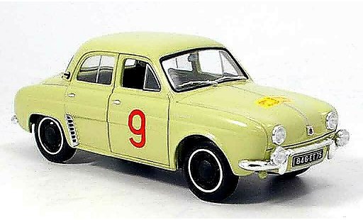 Renault Dauphine Base 1/18 Norev no.9 tour de course 1956 coche miniatura