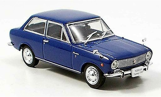 Nissan Sunny 1000 1/43 Norev azul 1966 coche miniatura