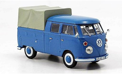 Volkswagen Combi Base 1/43 Norev t 1 doppelkabine azul 1963 coche miniatura