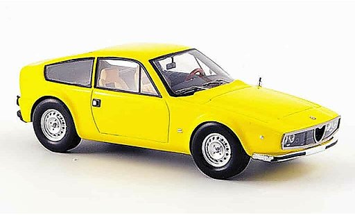 Alfa Romeo Junior Z 1600 1/43 Spark amarillo 1974 coche miniatura