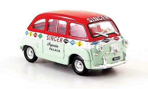Fiat 600 Multipla 1/43 Brumm Agenzia Singer 1956 coche miniatura