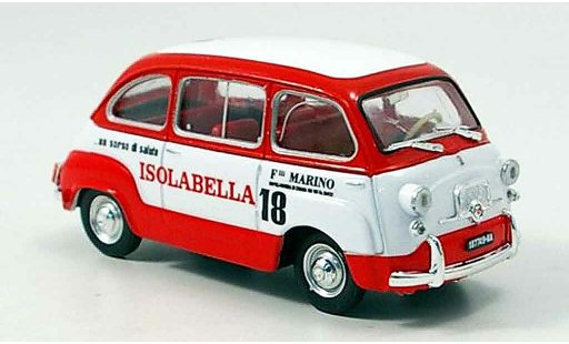 Fiat 600 Multipla 1/43 Brumm Amaro 18 Isolabella 1960 coche miniatura