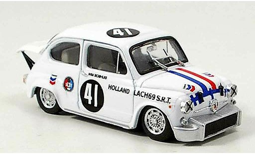 Fiat Abarth 1000 Berlina Corsa 1/43 Brumm No.41 Boshuis Zandvoort 1969 coche miniatura