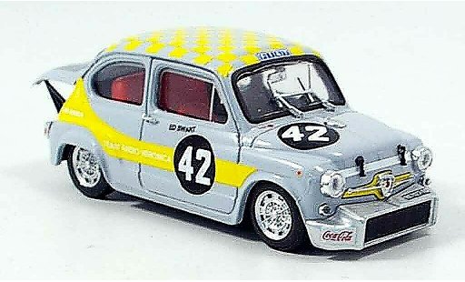 Fiat Abarth 1000 Berlina Corsa 1/43 Brumm No.42 Swart dritter Zandvoort 1969 coche miniatura