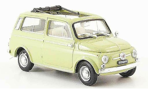 Fiat 500 D 1/43 Brumm verde 1960 coche miniatura
