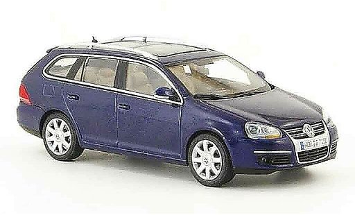 Volkswagen Golf Variant 1/43 Autoart met azul 2007 coche miniatura