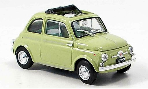 Fiat 500 D 1/43 Brumm verde 1960 coche miniatura
