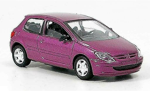 Peugeot 307 Base 1/43 Solido lila coche miniatura