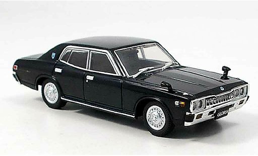 Nissan Gloria 2000 GL-E 1/43 Aoshima GL E negro 1977 coche miniatura