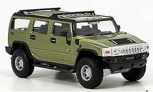 Hummer H2 Base 1/43 Cararama verde coche miniatura