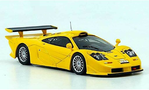 McLaren F1 GTR GTR Long Tail 1/43 IXO naranja 1996 coche miniatura