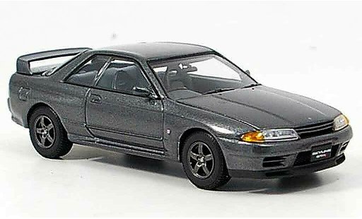 Nissan Skyline R32 1/43 Kyosho GTR gris coche miniatura