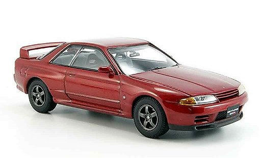 Nissan Skyline R32 1/43 Kyosho GTR rojo coche miniatura