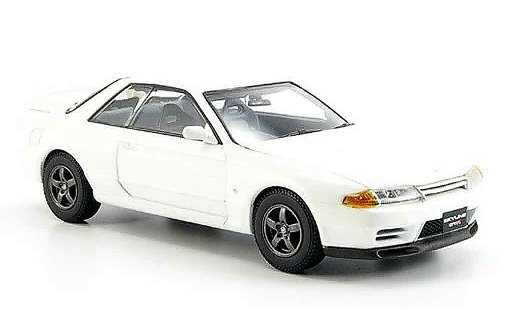 Nissan Skyline R32 1/43 Kyosho GTR blanco coche miniatura