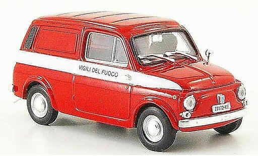 Autobianchi Furgoncino pompiers 1/43 Brumm 500 Vigili de Fuoco 1972 coche miniatura