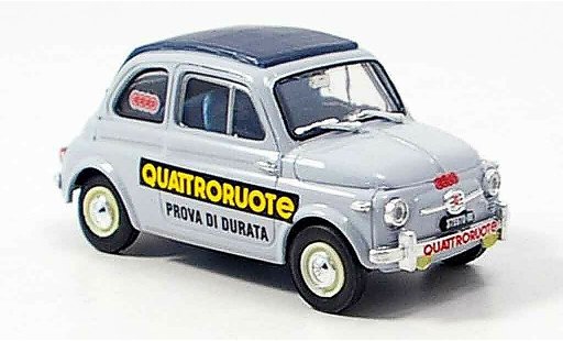 Fiat 500 Nuova 1/43 Brumm Prova Di Durata Quattroroute 1958 coche miniatura