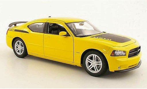 Dodge Charger Daytona 1/18 Welly R/T amarillo coche miniatura