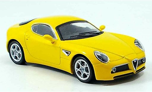 Alfa Romeo 8C competizione 1/43 M4 amarillo 2007 coche miniatura