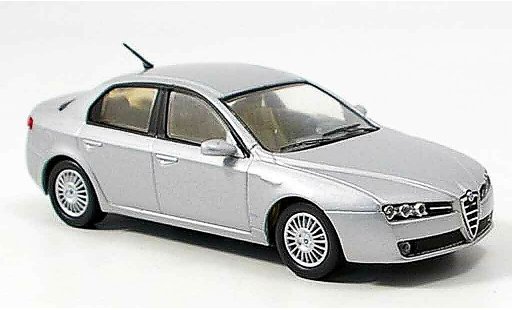 Alfa Romeo 159 berlina 1/43 M4 gris metallisee 2005 coche miniatura