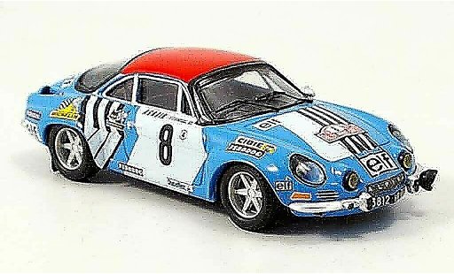 Alpine A110 rallye 1/43 Trofeu no.8 nicolas laverne monte carlo 1975 coche miniatura
